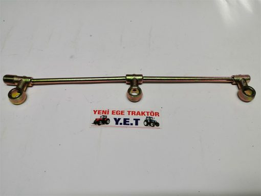 Massey Ferguson 135/240/148 Enjektör Geri Dönüş Boru 3Lü Agco 735010-35587326 02664