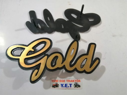 Massey Ferguson Gold Plastik Amblemi Montaj 0014623 15895
