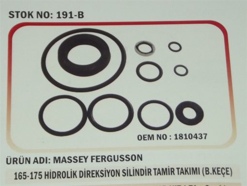 Massey Ferguson 165/175/185 Hidrolik Direksiyon Ön Pompa Lift Takım (B.Keçe) (191-B) Karadeniz 1810437 21055