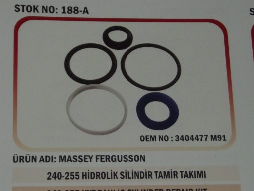 Massey Ferguson 240/255T Hidrolik Direksiyon Silindir Tamir Takımı (188-A) Karadeniz 3404477 21077