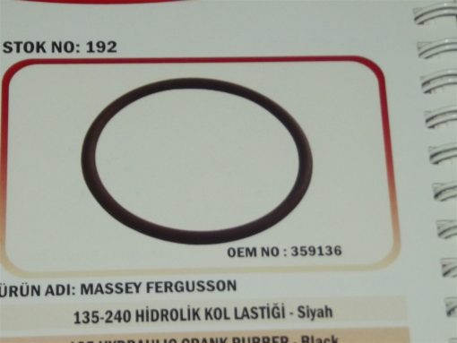Massey Ferguson 135/165 Hidrolik Kol Lastik Siyah (192) Karadeniz 359136 21106