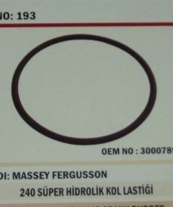Massey Ferguson 240/255T/398 Hidrolik Kol Lastiği Süper (193) Karadeniz 3000789x1 21111