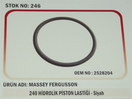 Massey Ferguson 240 Hidrolik Piston Lastiği (246) Karadeniz 2528204 21121