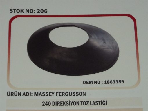 Massey Ferguson 240/260G Direksiyon Toz Lastiği (206) Karadeniz 1863359 21204
