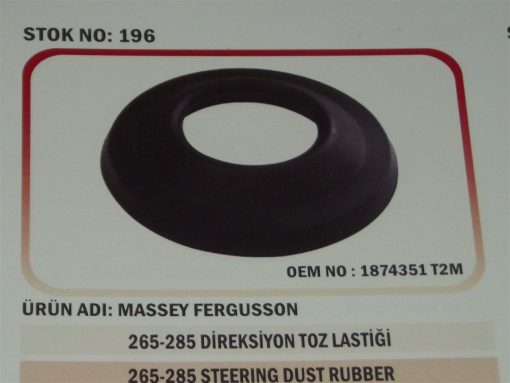 Massey Ferguson 285/265/398/3060 Direksiyon Toz Lastiği (196) Karadeniz 1874351 21207