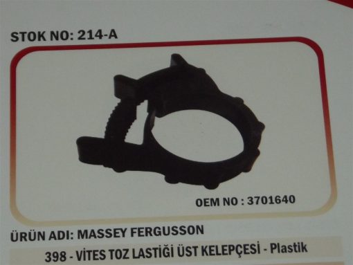 Massey Ferguson 398/3105 Vites Toz Lastik Üst Kelepçe (214-A) Karadeniz 3701640 21244