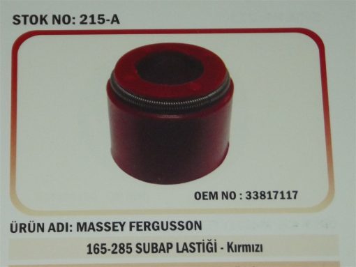 Massey Ferguson 165/285/398/Steyr-Başak Supap Lastiği Kırmızı (215-A) Karadeniz 33817117 21296