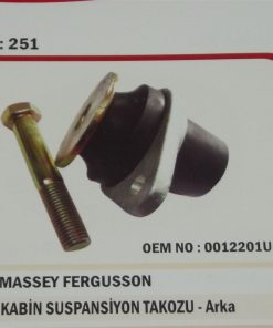 Massey Ferguson 285/3105/398 Kabin Süspansiyon Takozu Arka (251) Karadeniz 1676655 21408