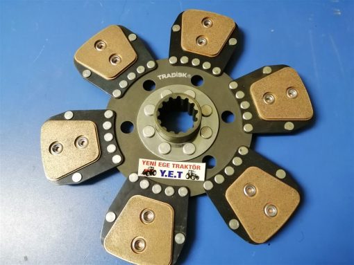 Fiat Traktör 80-66/70-66/Tümosan Debriyaj Diski (6 Ped Bronz) Yaysız (6051) Tradisk 5162901 34044