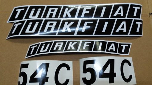 Fiat Traktör 54C Yan Yazı Takım (Erd208) Erdal 5085900 43583