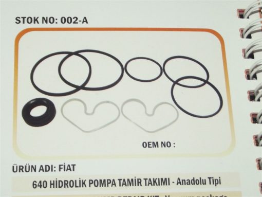 Fiat Traktör 480/640/55-46 Hidrolik Pompa Lastik Tamir Takımı (Yeni Model) (Ahs) (002-A) Karadeniz 9967849 47011