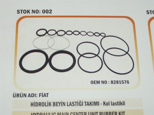 Fiat Traktör 480/450/640 Hidrolik Beyin Lastik Tamir Takımı (Kol Lastikli) (002) Karadeniz 8281576B 47020