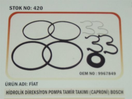 Fiat Traktör Fiat Traktör Hidrolik Direksiyon Pompa Lastik Tamir Takımı (Caproni) (420) Karadeniz 9967849 47118