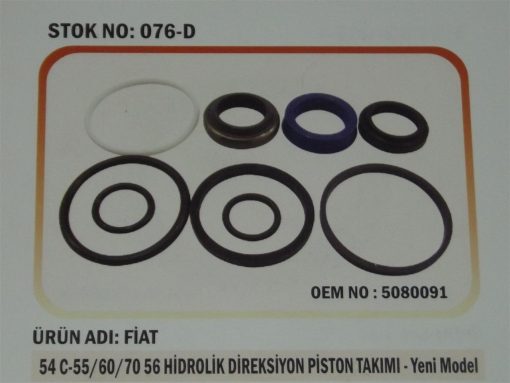 Fiat Traktör 54C/55-46/70-56/60-56 Hidrostatik Direksiyon Ön Lift Tamir Takımı (Yeni Model) (076-D) Karadeniz 5080091 47129