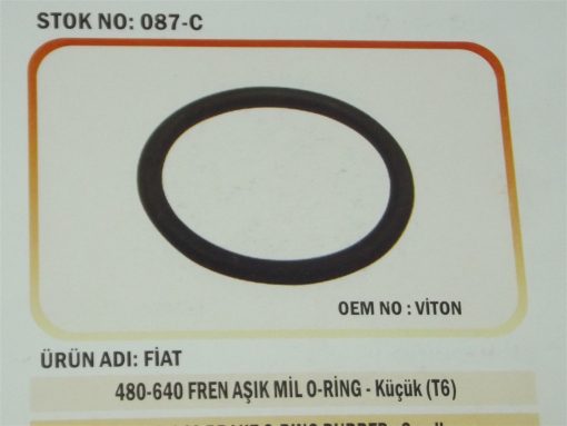 Fiat Traktör 480/640 Fren Aşık Mil Oringi (Küçük) (087-C) Karadeniz 47151