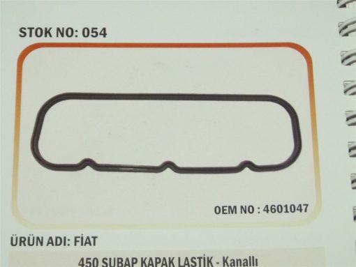 Fiat Traktör 450/445 Supap Kapak Lastiği Kanallı (054) Karadeniz 4601047 47255