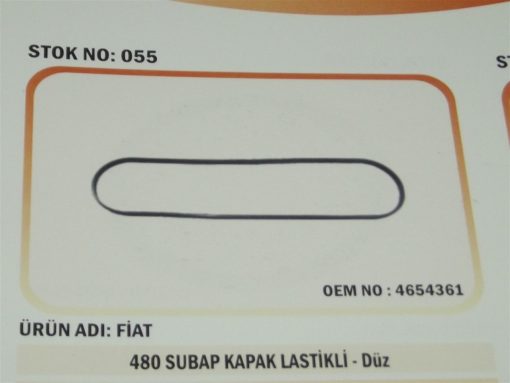 Fiat Traktör 480/60-56 Supap Kapak Lastiği Düz (055) Karadeniz 4654361 47260
