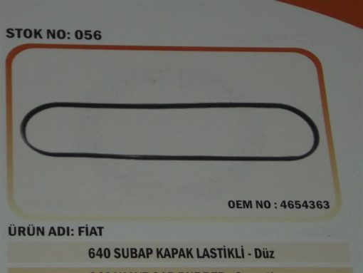 Fiat Traktör 640/80-66 Supap Kapak Lastiği Düz (056) Karadeniz 4654363 47265