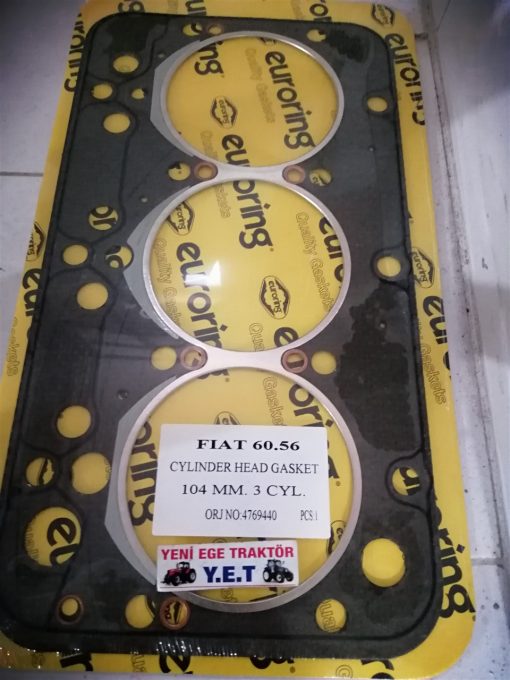 Fiat Traktör 60-56/60-46 Silindir Kapak Conta (104 Mm 3 Silindir) (2074) Ünal 4769440 48027