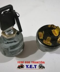 Ford Traktör 3000/5000/2000/6600/6610 Marş Anahtarı Komple Kızdırmalı (M60) Emas D5NN11N501 56395