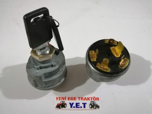 Ford Traktör 3000/5000/2000/6600/6610 Marş Anahtarı Komple Kızdırmalı (M60) Emas D5NN11N501 56395