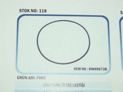 Ford Traktör 3000/5000 Hava Filtre Lastiği (118) Karadeniz DINN9673B 57837